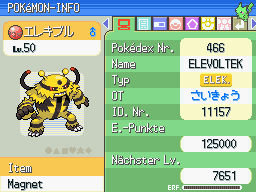 Electivire's Held Item