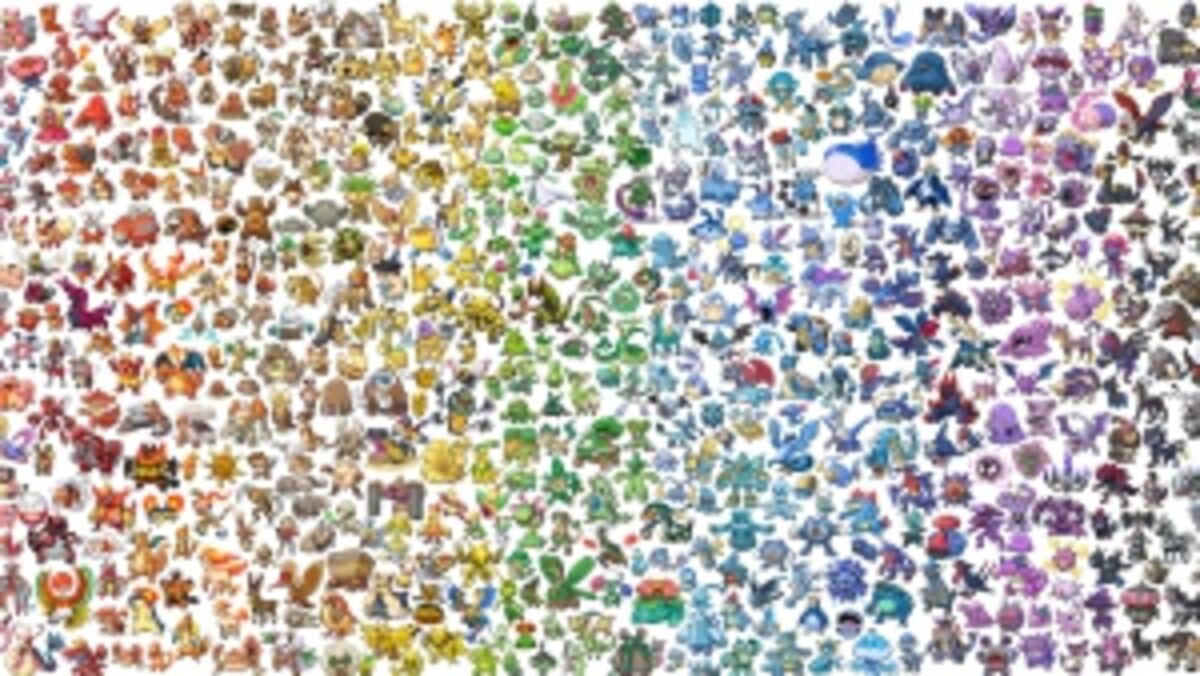 截至《宝可梦 X／Y》世代的719只宝可梦海报