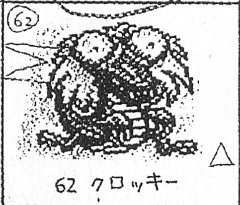 No. 62 クロッキー CROCKY - △ NEEDS IMPROVEMENT