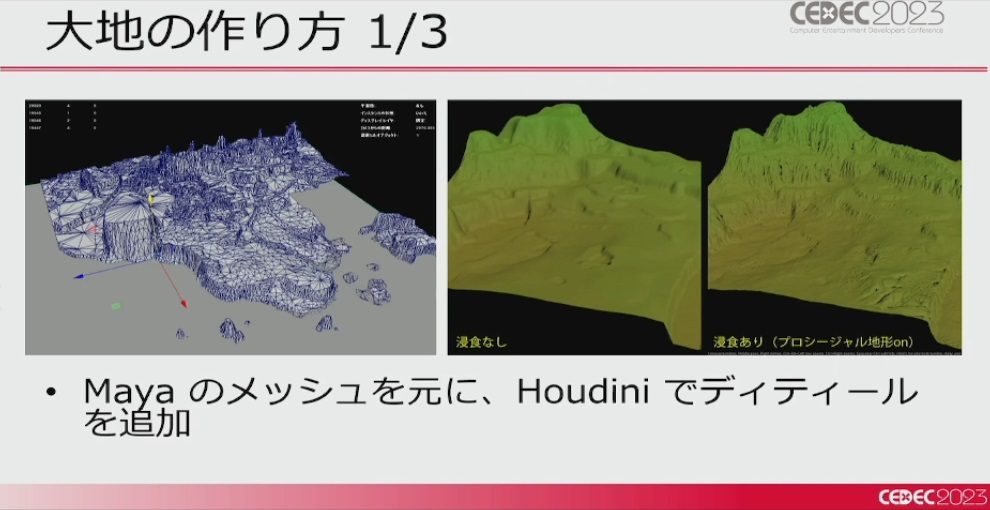画像ギャラリー No.035のサムネイル画像 / ［CEDEC 2023］「ポケモンSV」はリアルな世界を目指していた。「パルデア地方を描き出す――見た目の仕組みを徹底解説！」レポート