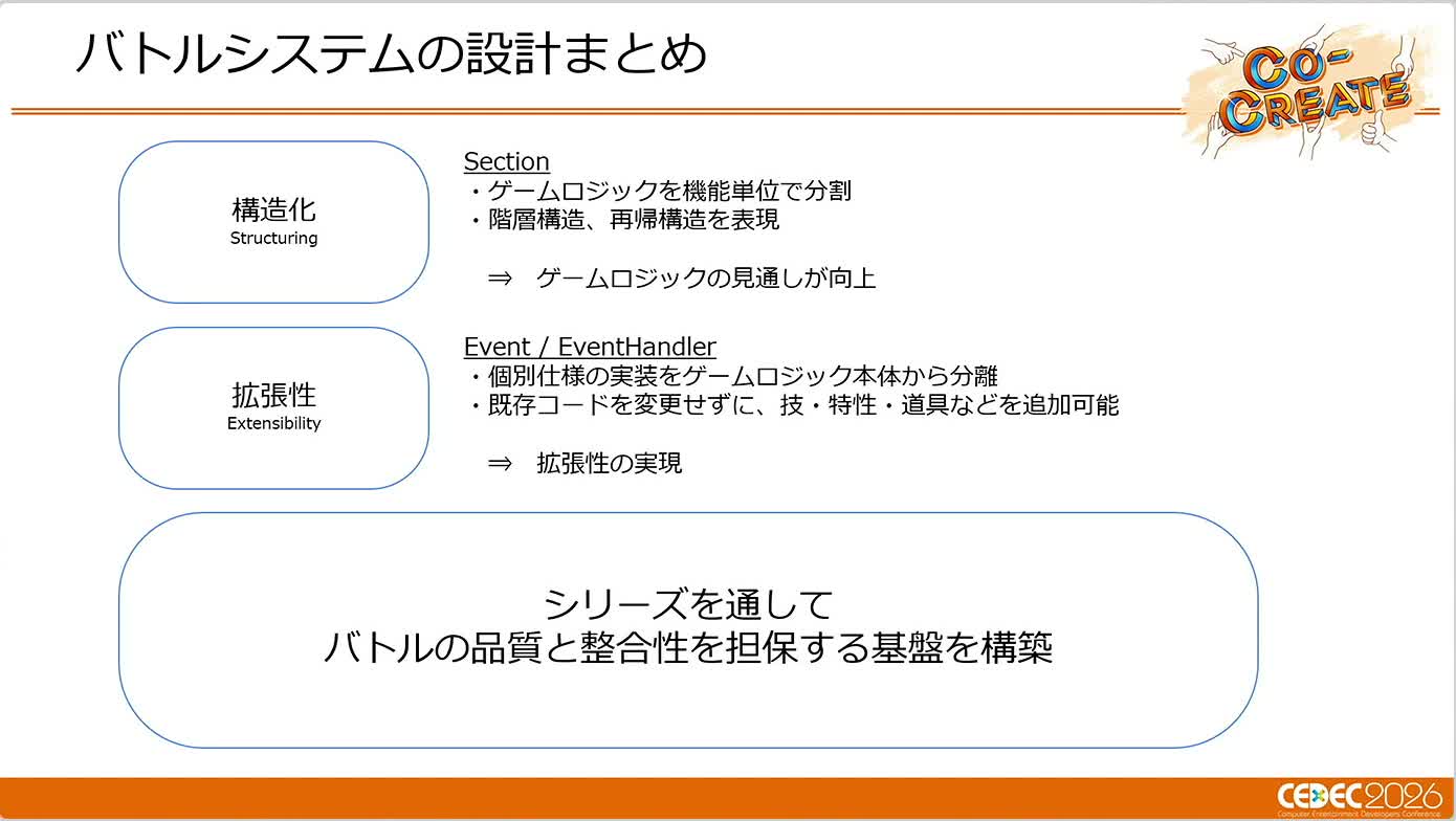 画像ギャラリー No.016のサムネイル画像 / ターン制とリアルタイム制を支える「ポケモン」の共通バトルシステム。「Pokémon LEGENDS Z-A」での運用事例［CEDEC 2026］